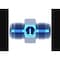 Aeroquip -6 AN Male To -6 AN Male, Straight, 1/8 Inch NPT Side Port, Anodized, Blue, Aluminum, Single FCM2183 - alternate 5
